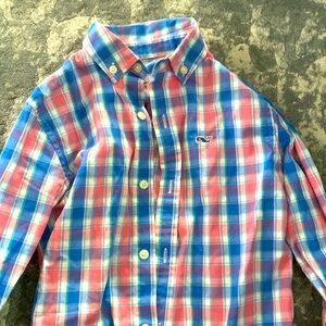 Little boys VV button down